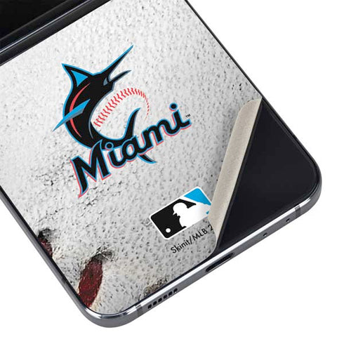 MLB Miami Marlins Game Ball Galaxy Z Flip5 5G Skin