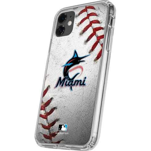 MLB Miami Marlins Game Ball iPhone 11 Clear Case