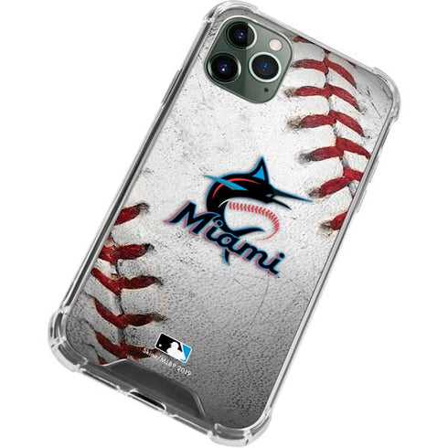MLB Miami Marlins Game Ball iPhone 11 Pro Max Clear Case
