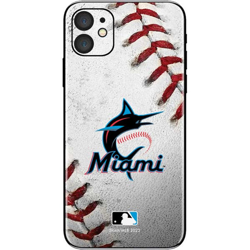 MLB Miami Marlins Game Ball iPhone 11 Skin