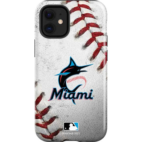 MLB Miami Marlins Game Ball iPhone 12 Mini Impact Case