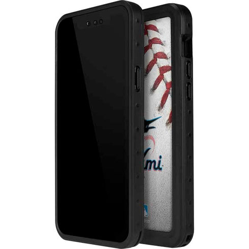 MLB Miami Marlins Game Ball iPhone 12 Mini Waterproof Case