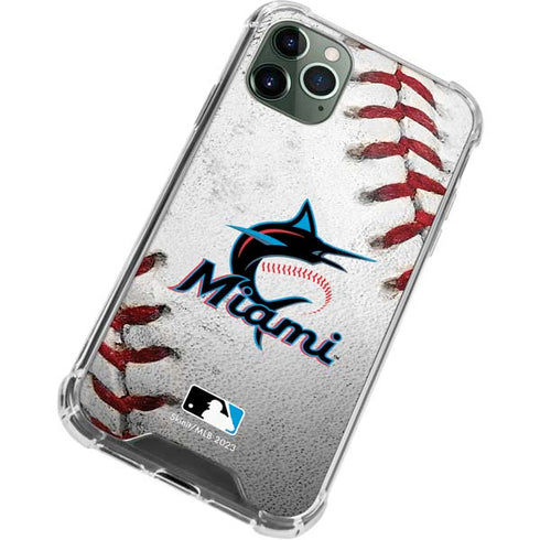 MLB Miami Marlins Game Ball iPhone 12 Pro Clear Case
