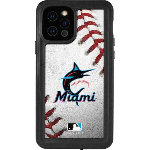 MLB Miami Marlins Game Ball iPhone 12 Pro Waterproof Case