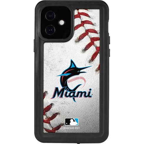 MLB Miami Marlins Game Ball iPhone 12 Waterproof Case