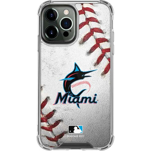 MLB Miami Marlins Game Ball iPhone 13 Pro Max Clear Case