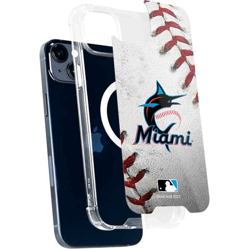 MLB Miami Marlins Game Ball iPhone 15 Plus MagSafe Case