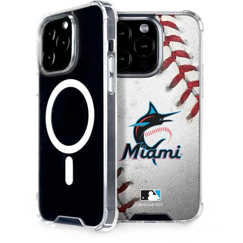 MLB Miami Marlins Game Ball iPhone 14 Pro MagSafe Case