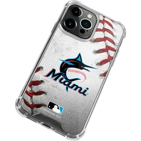 MLB Miami Marlins Game Ball iPhone 15 Pro Max Clear Case