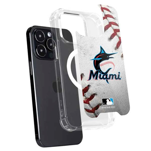MLB Miami Marlins Game Ball iPhone 15 Pro Max MagSafe Case