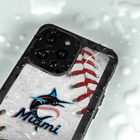 MLB Miami Marlins Game Ball iPhone 14 Pro Max Waterproof Case