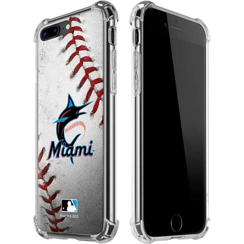 MLB Miami Marlins Game Ball iPhone 7/8 Plus Clear Case