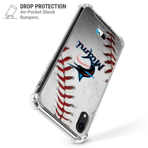 MLB Miami Marlins Game Ball iPhone XR Clear Case
