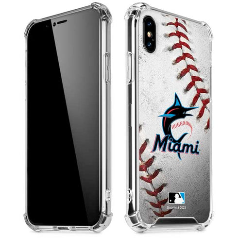 MLB Miami Marlins Game Ball iPhone XS Max Clear Case