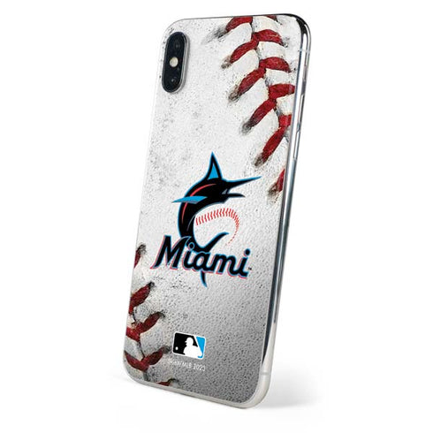 MLB Miami Marlins Game Ball iPhone XS Skin