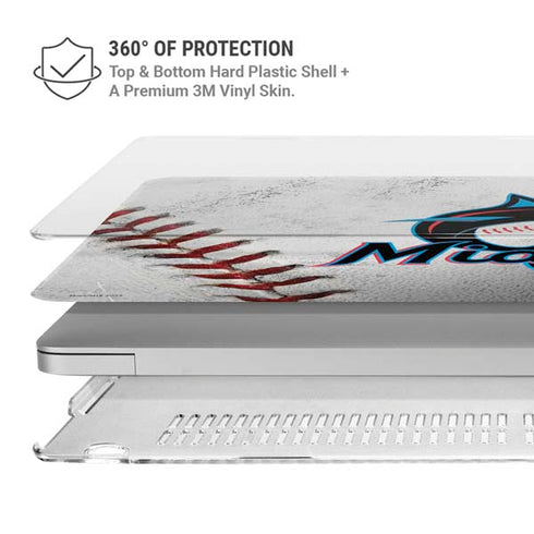 MLB Miami Marlins Game Ball MacBook Pro 16in (2019-20) Case plus Skin