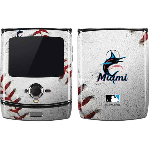 MLB Miami Marlins Game Ball Motorola RAZR Skin