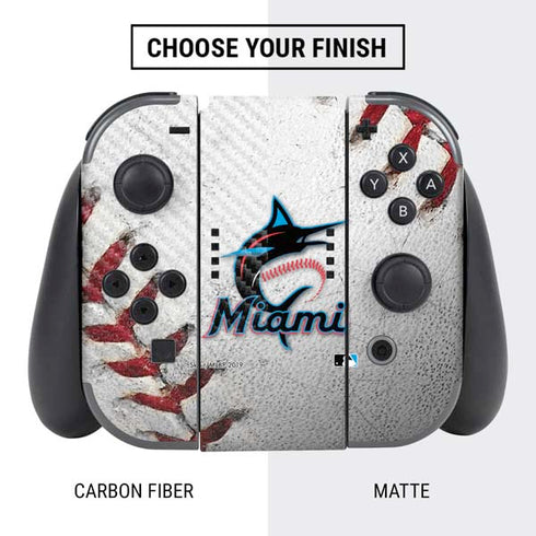 MLB Miami Marlins Game Ball Nintendo Switch Bundle Skin