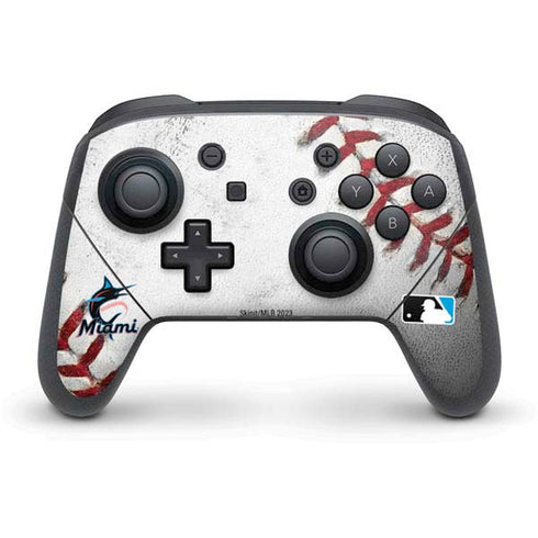 MLB Miami Marlins Game Ball Nintendo Switch Pro Controller Skin