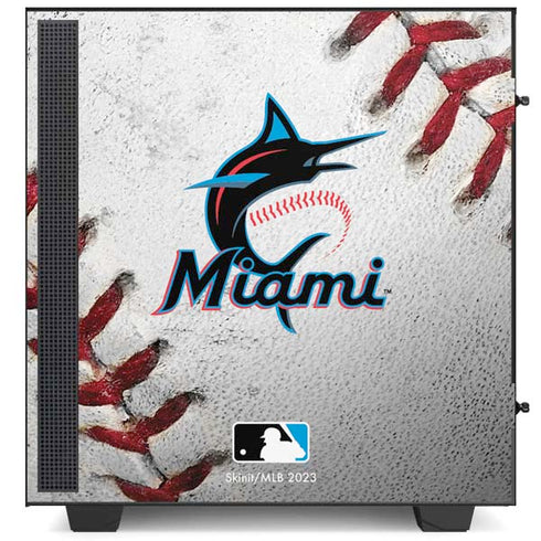 MLB Miami Marlins Game Ball NZXT H510 Compact ATX Mid-Tower Case Skin