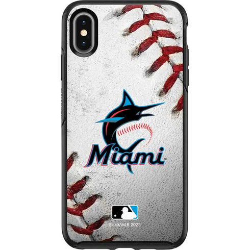 MLB Miami Marlins Game Ball Otterbox Symmetry iPhone Skin