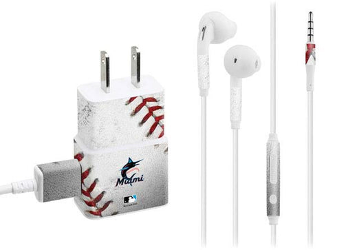 MLB Miami Marlins Game Ball Phone Charger Skin