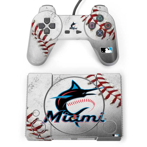 MLB Miami Marlins Game Ball PlayStation Classic Bundle Skin