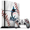 MLB Miami Marlins Game Ball PS4 Console and Controller Bundle Skin