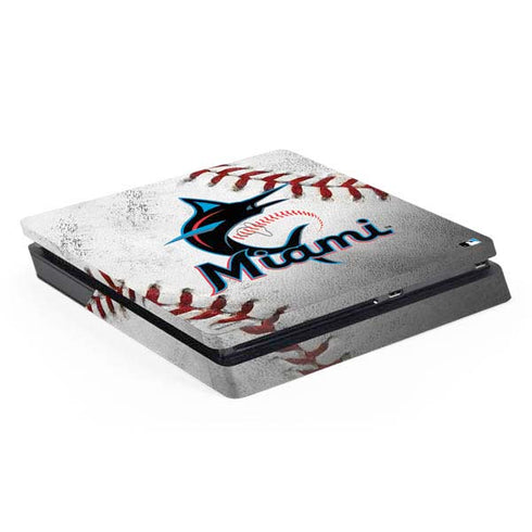MLB Miami Marlins Game Ball PS4 Slim Skin