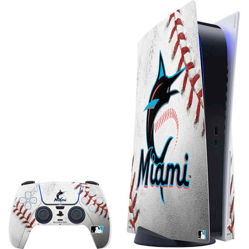 MLB Miami Marlins Game Ball PS5 Bundle Skin