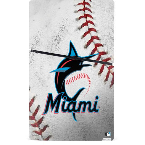 MLB Miami Marlins Game Ball PS5 Slim Digital Edition Console Skin
