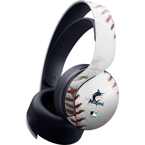 MLB Miami Marlins Game Ball PULSE 3D Wireless Headset for PS5 Skin
