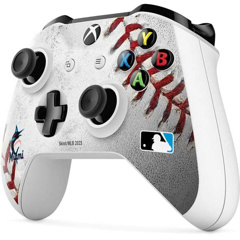 MLB Miami Marlins Game Ball Xbox One S All-Digital Edition Bundle Skin