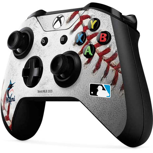 MLB Miami Marlins Game Ball Xbox One X Controller Skin