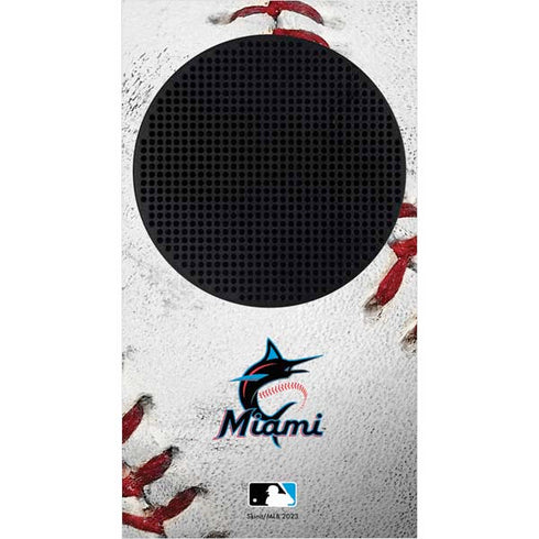 MLB Miami Marlins Game Ball Xbox Series S Console Skin