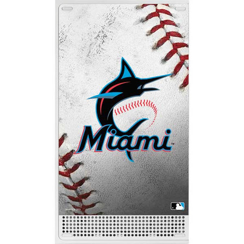 MLB Miami Marlins Game Ball Xbox Series S Console Skin