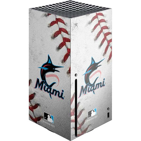 MLB Miami Marlins Game Ball Xbox Series X Console Skin