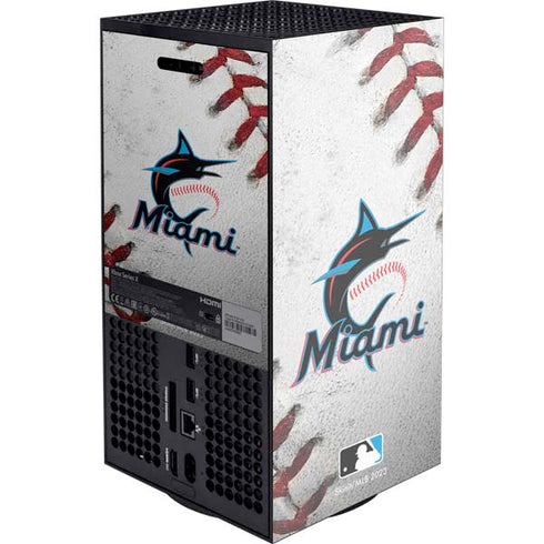 MLB Miami Marlins Game Ball Xbox Series X Console Skin