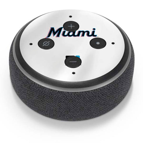 MLB Miami Marlins Home Jersey Amazon Echo Dot Skin