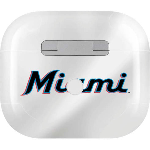MLB Miami Marlins Home Jersey Apple AirPods (3rd Gen 2021) Skin