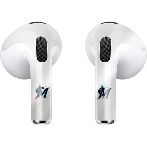 MLB Miami Marlins Home Jersey Apple AirPods (3rd Gen 2021) Skin
