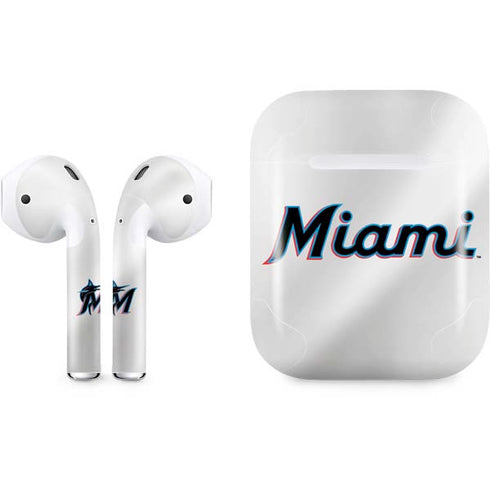MLB Miami Marlins Home Jersey Apple AirPods Skin
