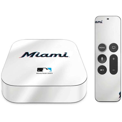 MLB Miami Marlins Home Jersey Apple TV Skin