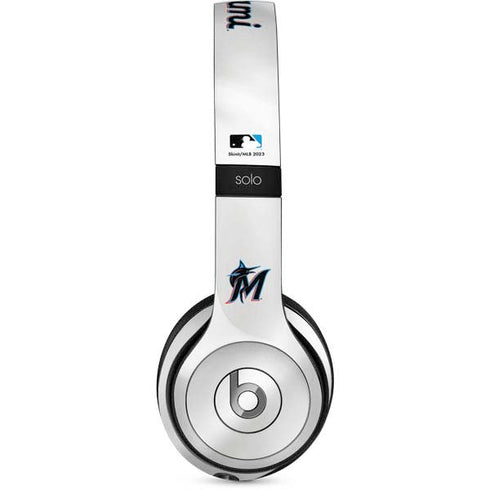 MLB Miami Marlins Home Jersey Beats Solo 2 Wired Skin