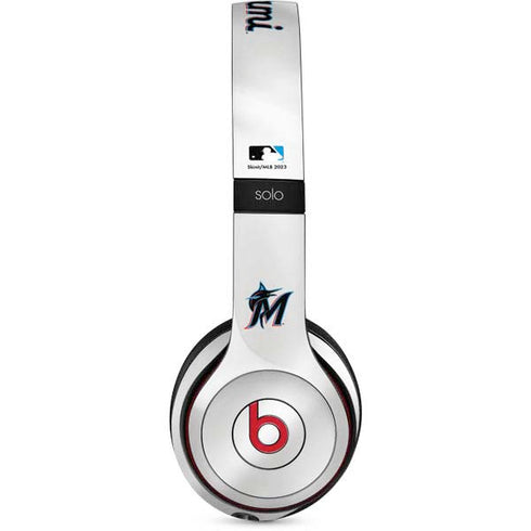 MLB Miami Marlins Home Jersey Beats Solo 2 Wireless Skin