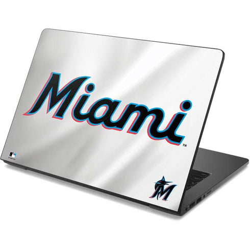 MLB Miami Marlins Home Jersey Dell Chromebook Skin