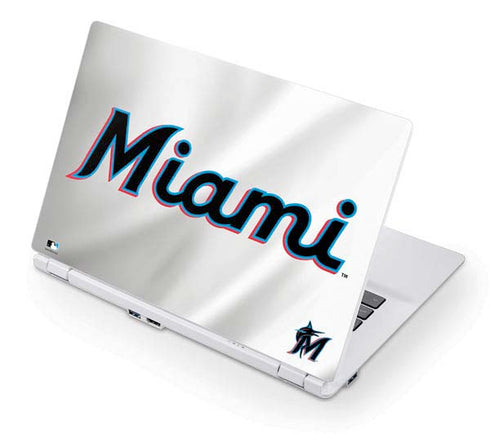 MLB Miami Marlins Home Jersey Acer Chromebook Skin