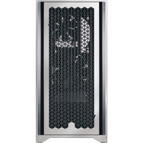 MLB Miami Marlins Home Jersey Corsair 4000D Tempered Glass Mid-Tower ATX Case Skin