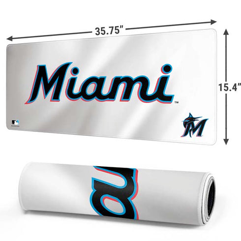 MLB Miami Marlins Home Jersey Gaming Mouse Pad