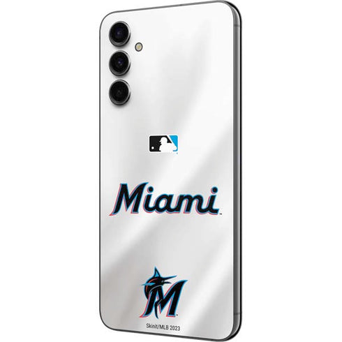 MLB Miami Marlins Home Jersey Galaxy A14 5G Skin